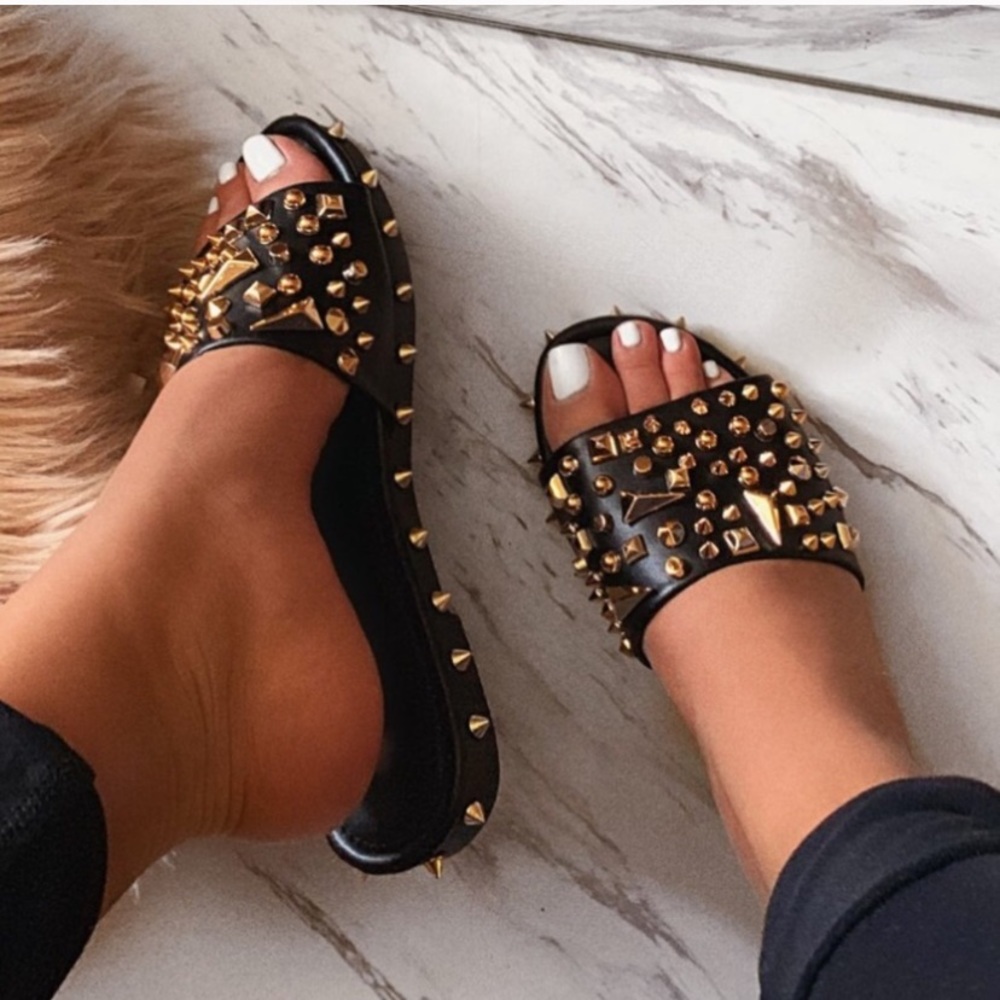 Rockstar spike sandals black - Picture 3 of 5